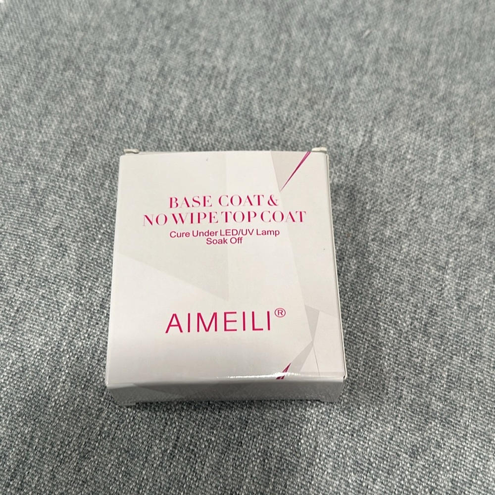 AIMEILI No Wipe Top Coat Cure under LED/UV Lamp Soak Off 2 pack New In Box